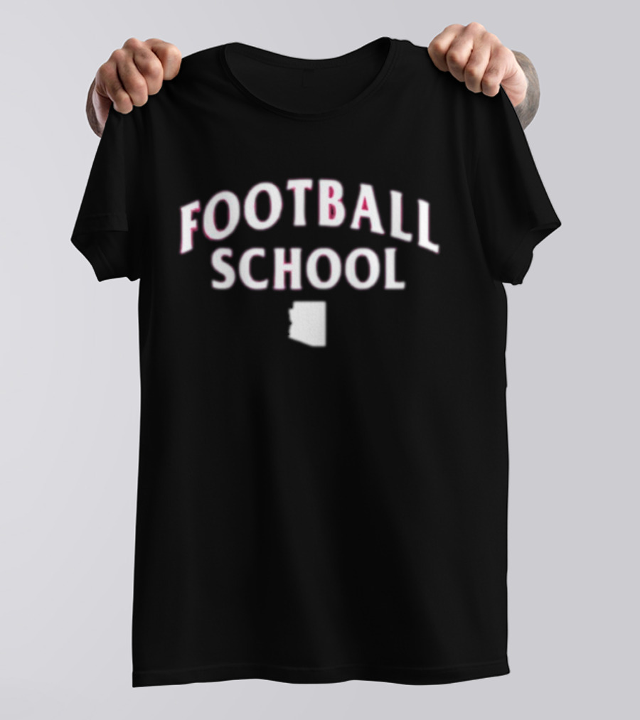 Football School Arizona State Shape T-Shirt