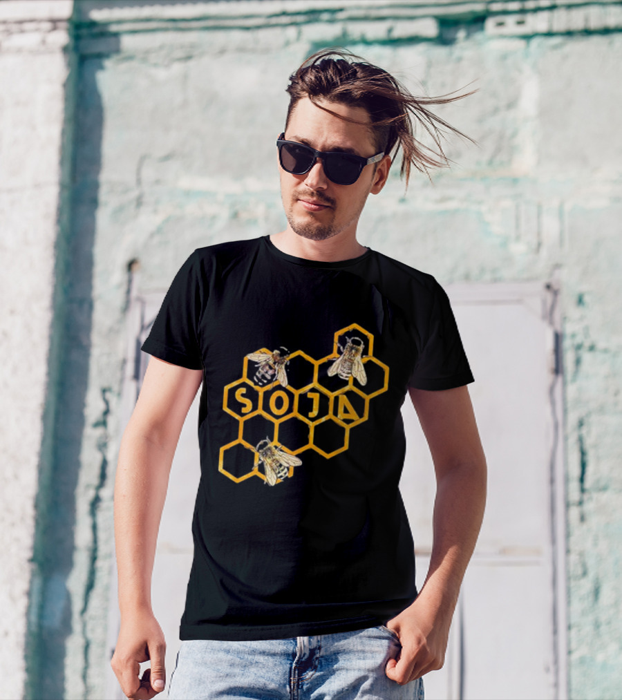 SOJA Bee Honeycomb T-Shirt