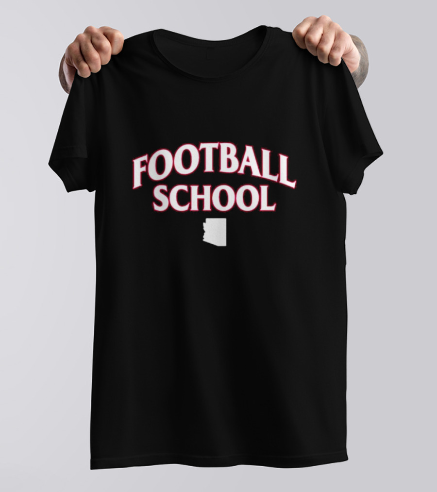 Football School Arizona State Outline T-Shirt