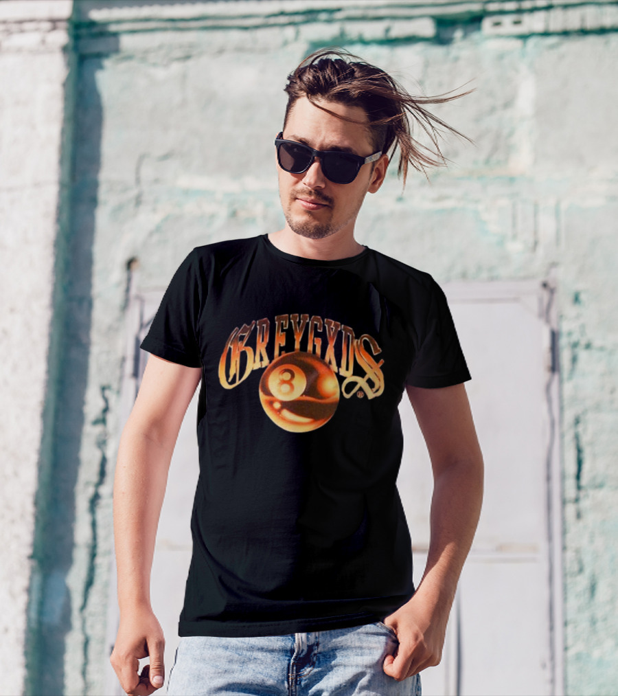 Greygods Vintage Number 8 Ball T-Shirt