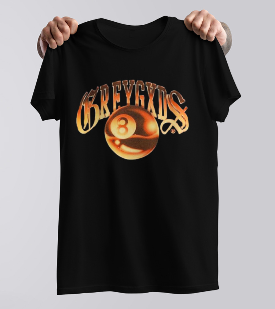 Greygods Vintage Number 8 Ball T-Shirt
