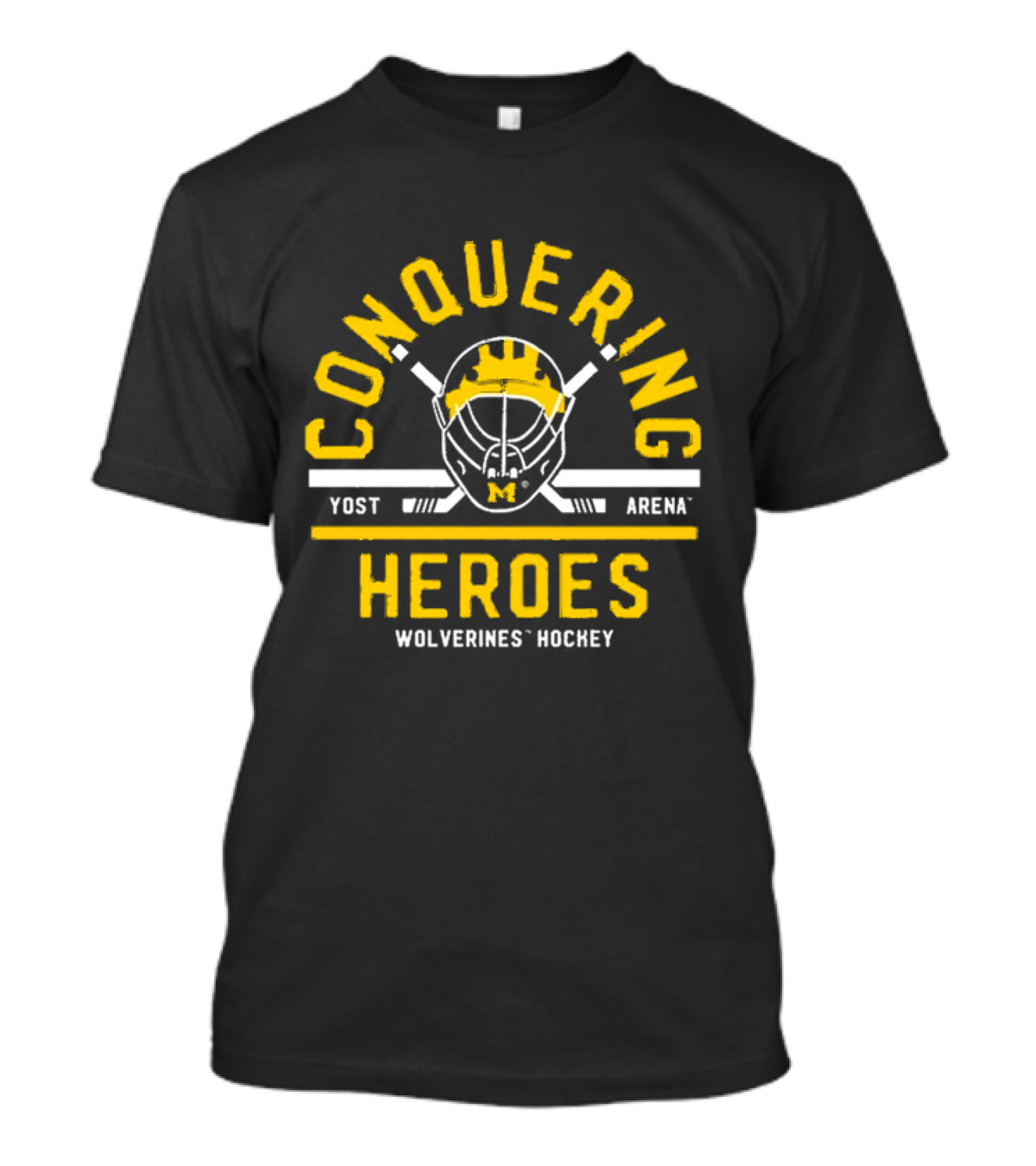 Conquering Heroes Yost Arena Wolverines Hockey T-Shirt
