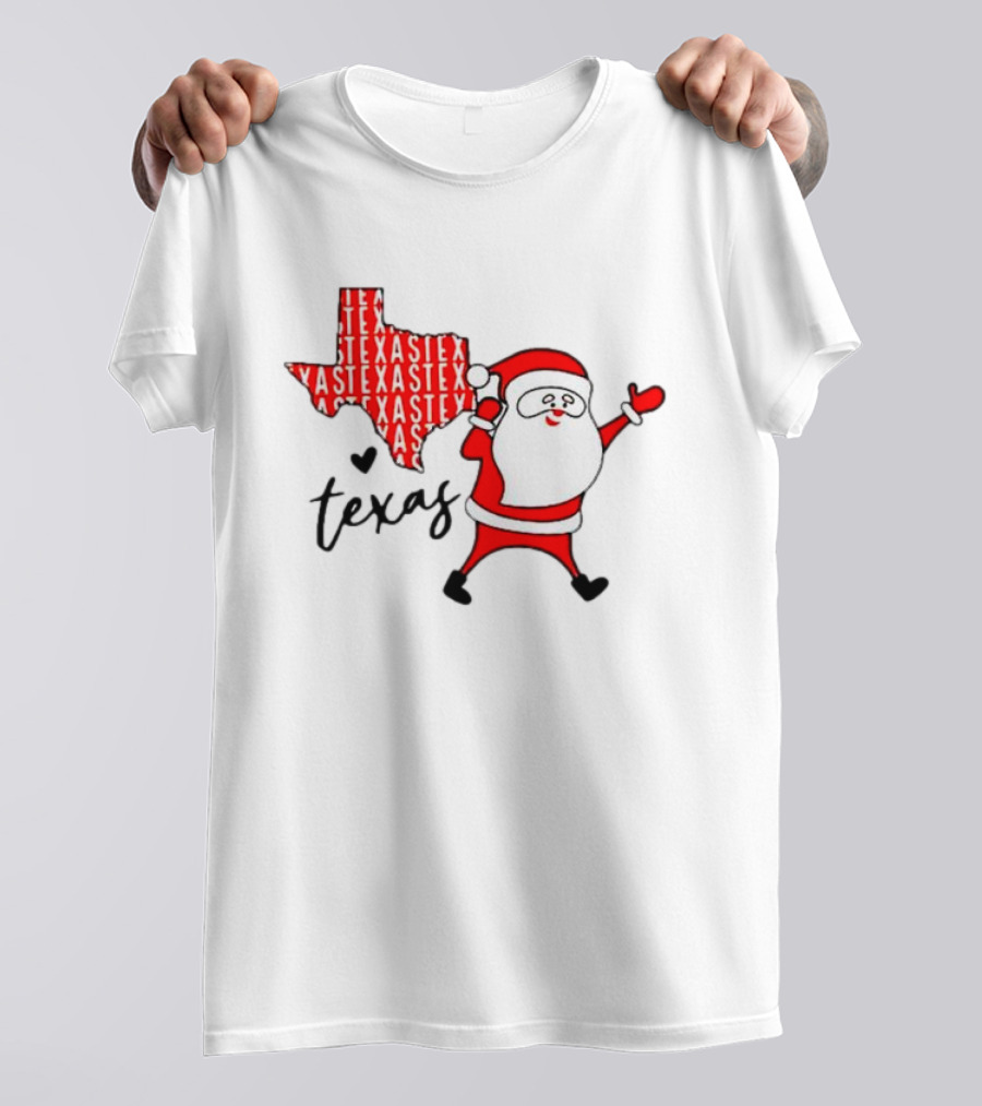 Texas Santa Claus Christmas Cheer T-Shirt