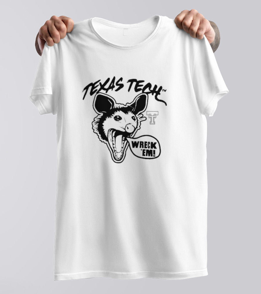 Texas Tech Red Opossums Wreck 'Em T-Shirt