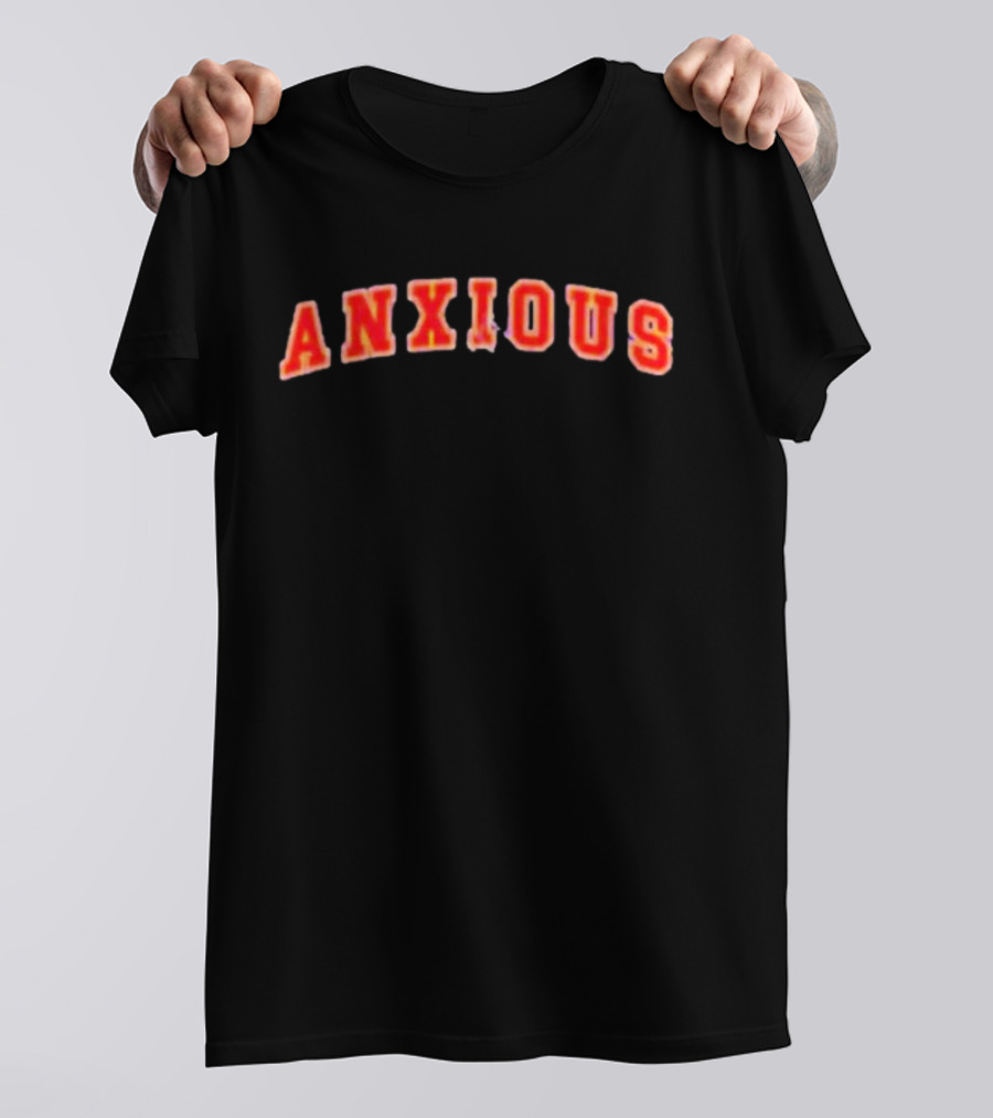 Tom Cardy Anxious Arch Red Text Merch T-Shirt
