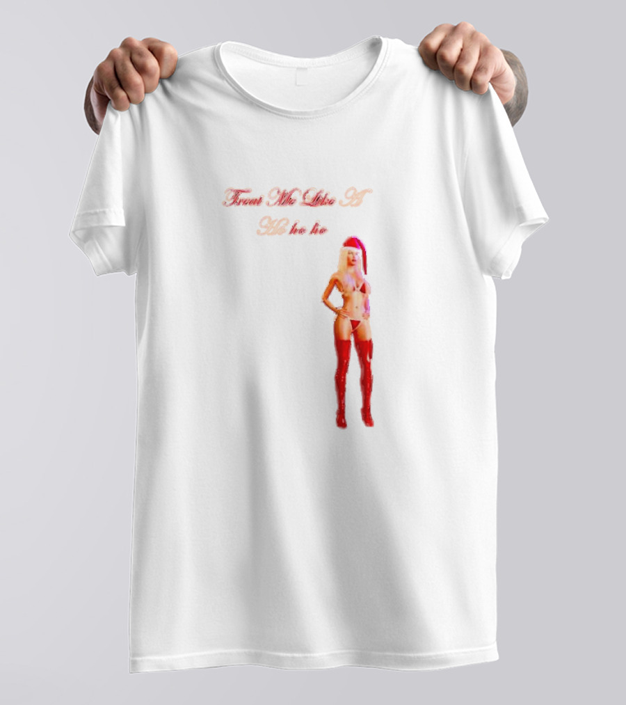 Treat Me Like A Ho Ho Ho Red Boots Santa Hat T-Shirt
