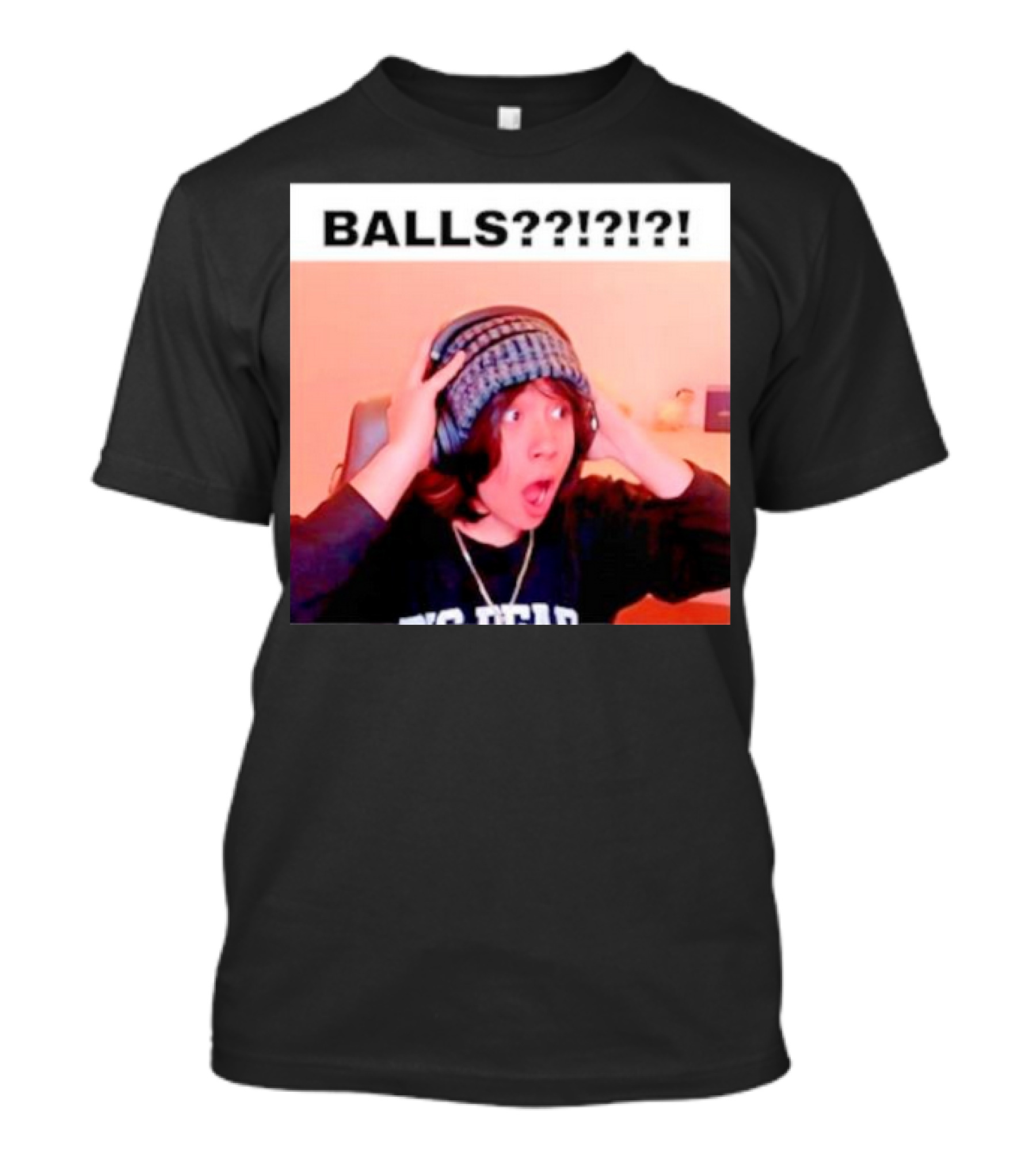 BALLS??? Quackity Reaction Meme T-Shirt