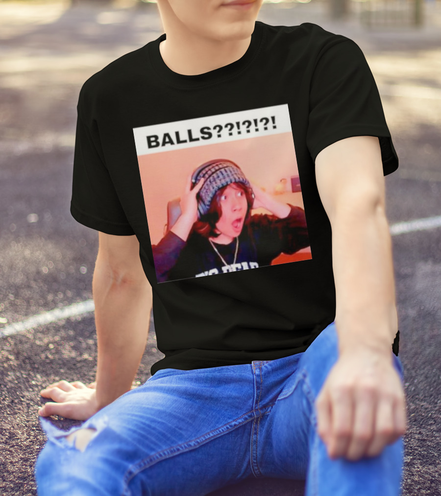 BALLS??? Quackity Reaction Meme T-Shirt