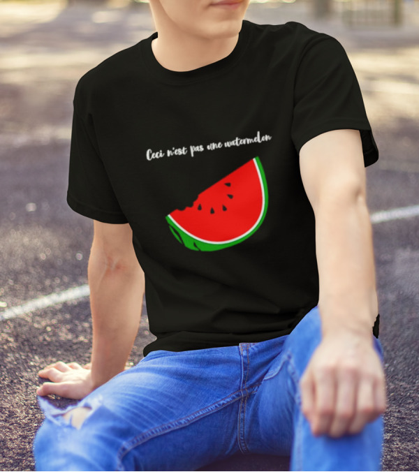 Ceci N’est Pas Une Watermelon Slice Magritte T-Shirt
