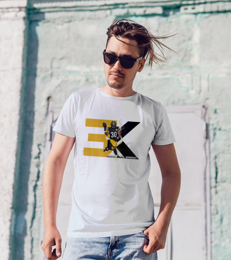 Jaylen Warren 3K 30 Pittsburgh Steelers T-Shirt