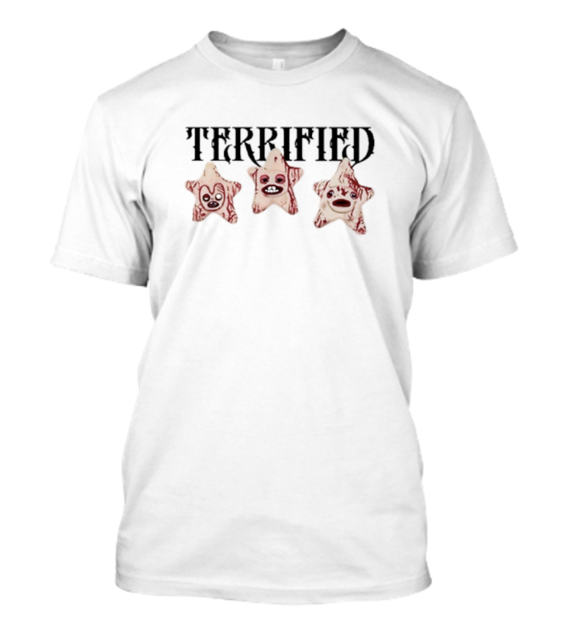 Terrified Three Stars Faces T-Shirt
