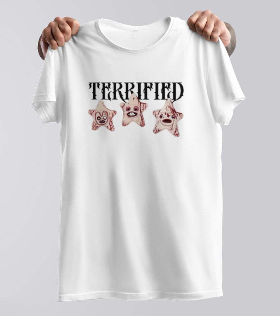 Terrified Three Stars Faces T-Shirt