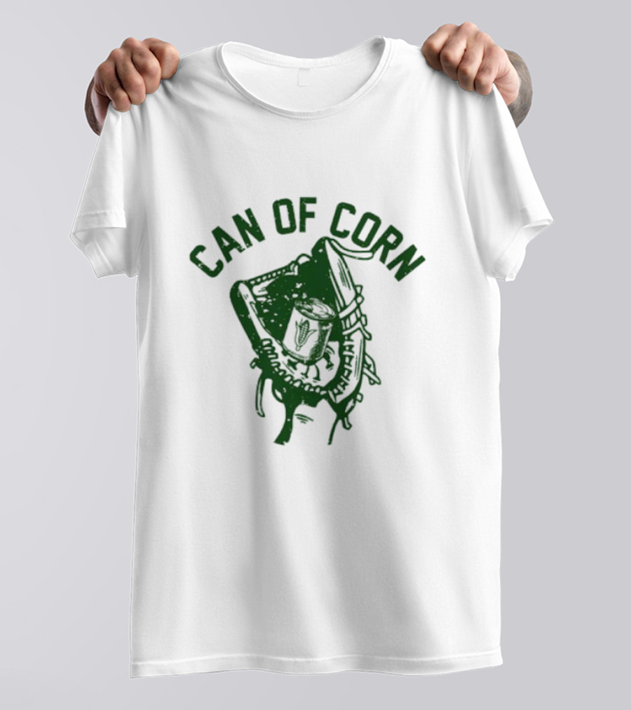 Can Of Corn Baseball Glove T-Shirt