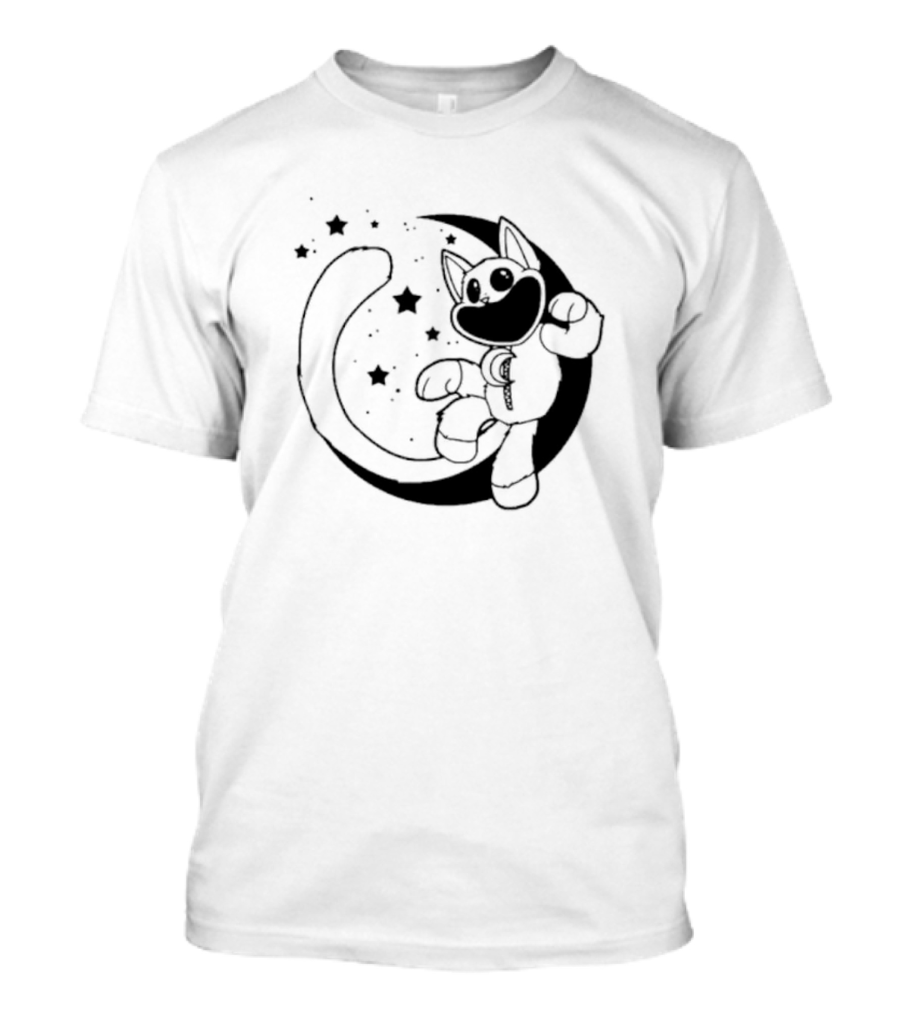 Catnap Moon Stars And Happy Cat Astronaut T-Shirt