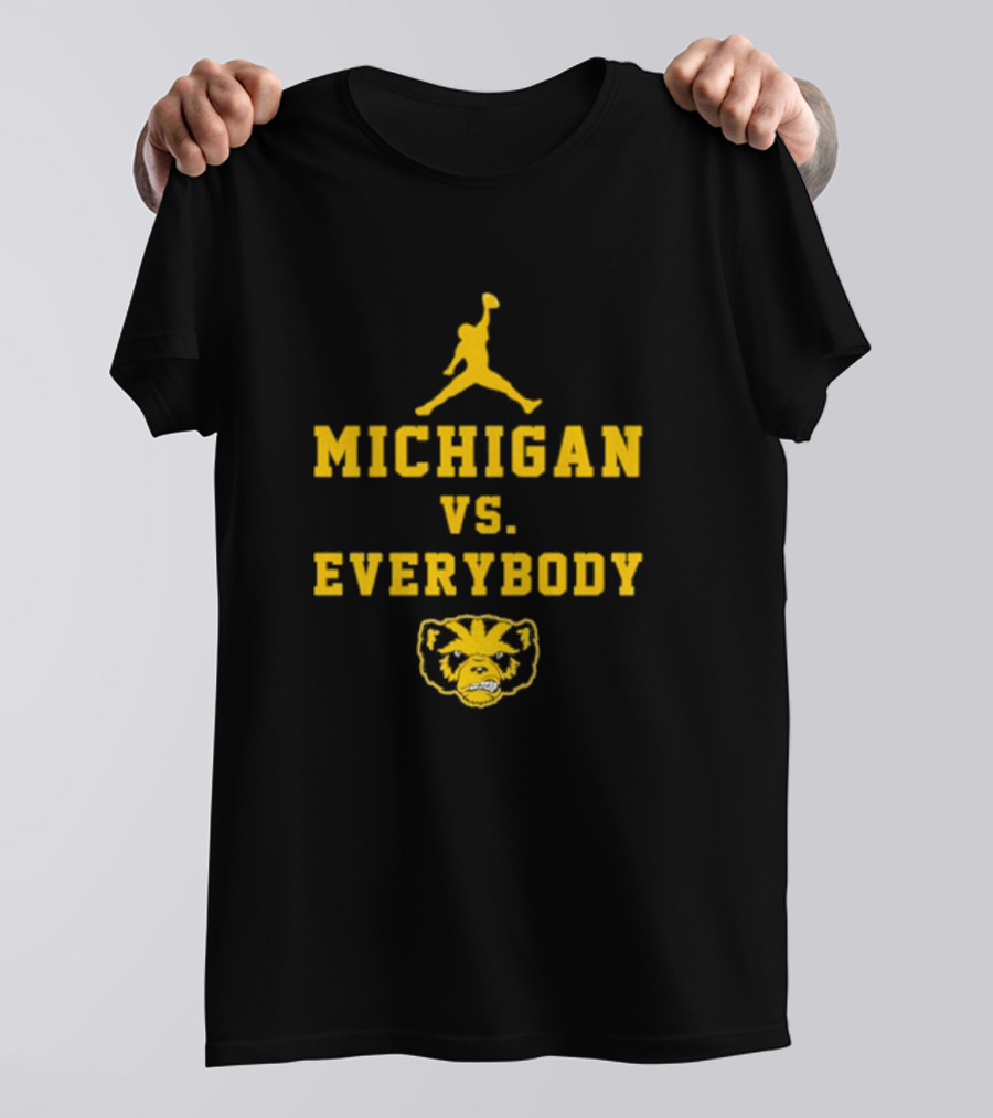 Michigan Vs Everybody Jumpman Wolverine T-Shirt