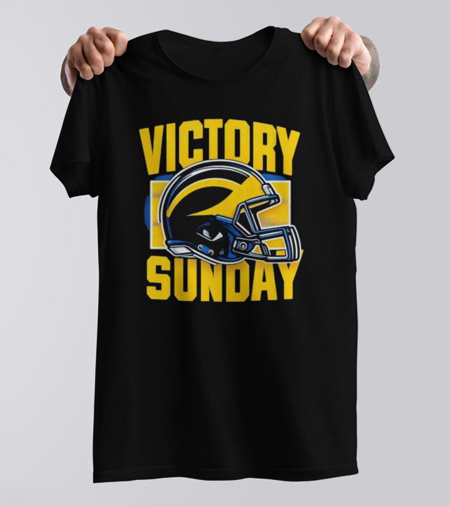 Victory Sunday Michigan Helmet T-Shirt