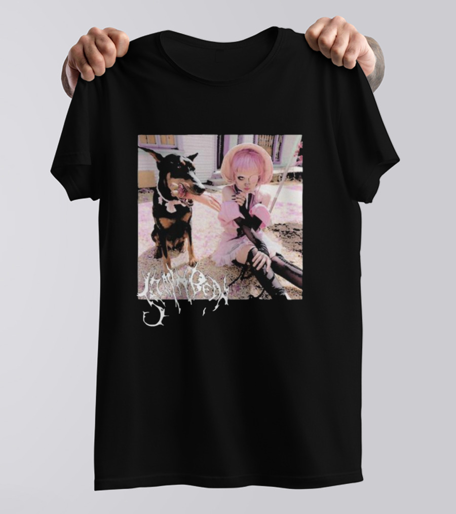 Jazmin Bean Yandere Aesthetic Pink Wig Dog T-Shirt