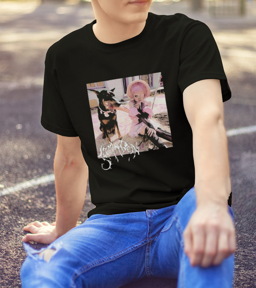 Jazmin Bean Yandere Aesthetic Pink Wig Dog T-Shirt