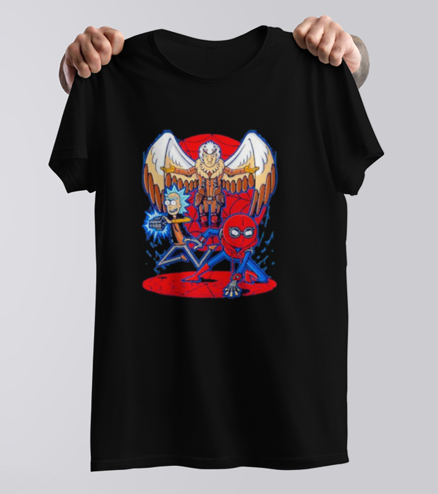 Rick Morty Spider-Man Vulture Mashup T-Shirt