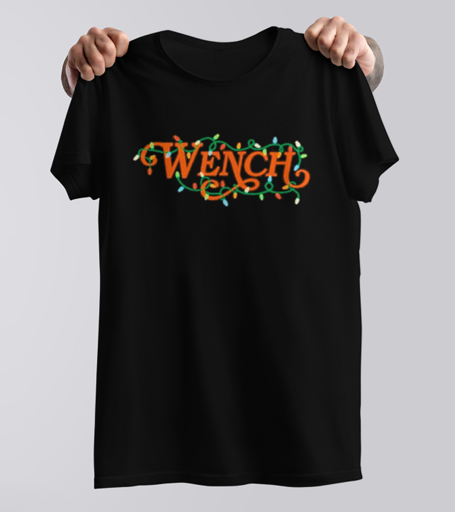 Wench Christmas Lights Festive T-Shirt
