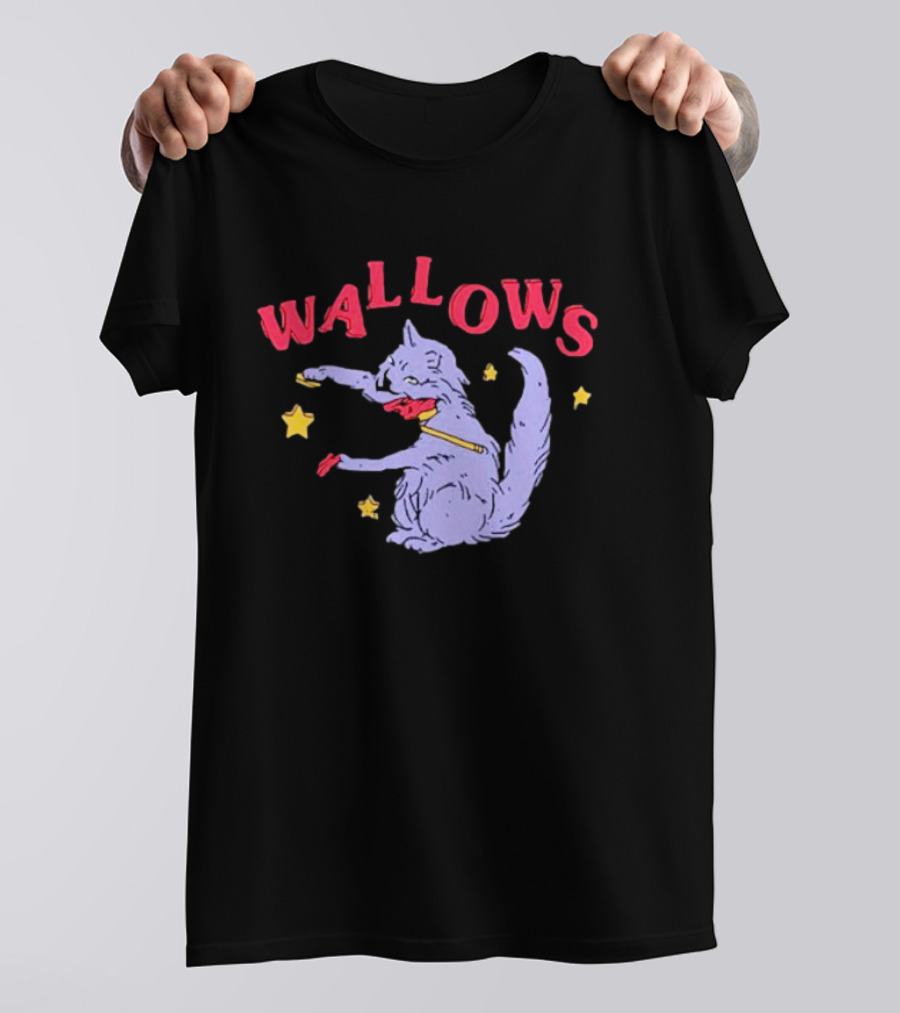 Wallows Cat Fiddle With Stars T-Shirt
