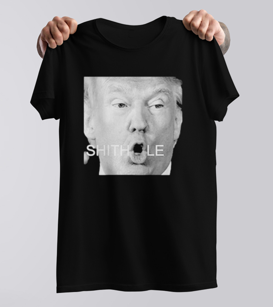 Donald Trump Shithole Portrait T-Shirt