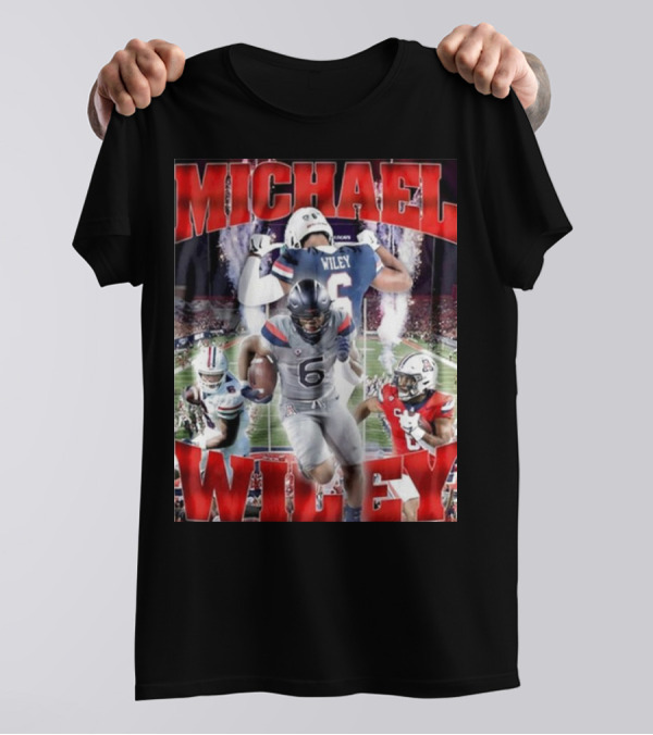Michael Wiley Arizona Wildcats Football Dynamic On-Field Action T-Shirt
