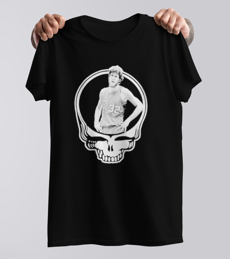 Bill Walton Grateful Dead Basketball Skull T-Shirt