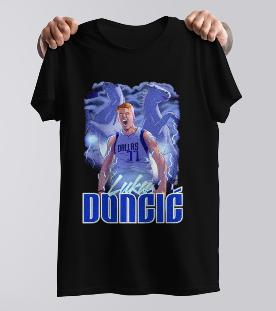 Luka Doncic Dallas Mavericks Basketball Mavericks Player T-Shirt