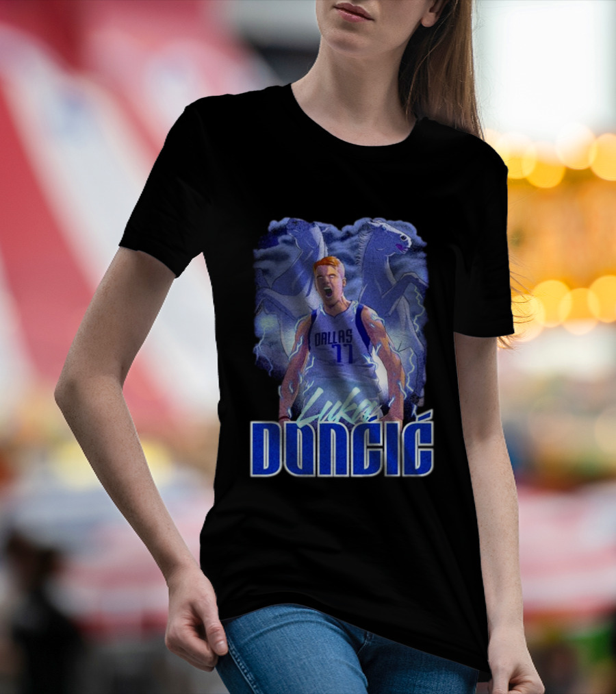 Luka Doncic Dallas Mavericks Basketball Mavericks Player T-Shirt