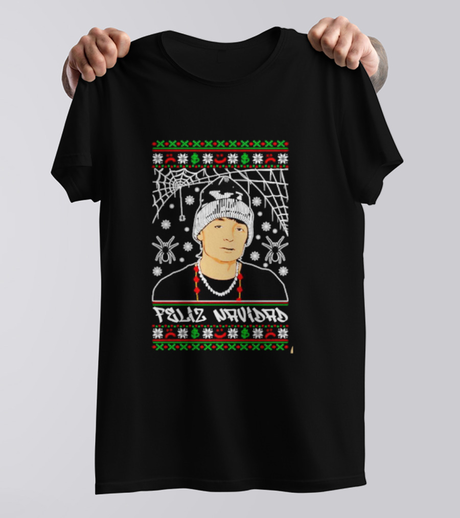 Feliz Navidad Peso Pluma Web And Spider Holiday T-Shirt