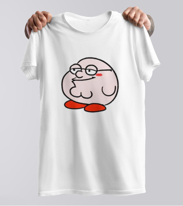 Peter Griffin Kirby Crossover Parody Character Mashup T-Shirt