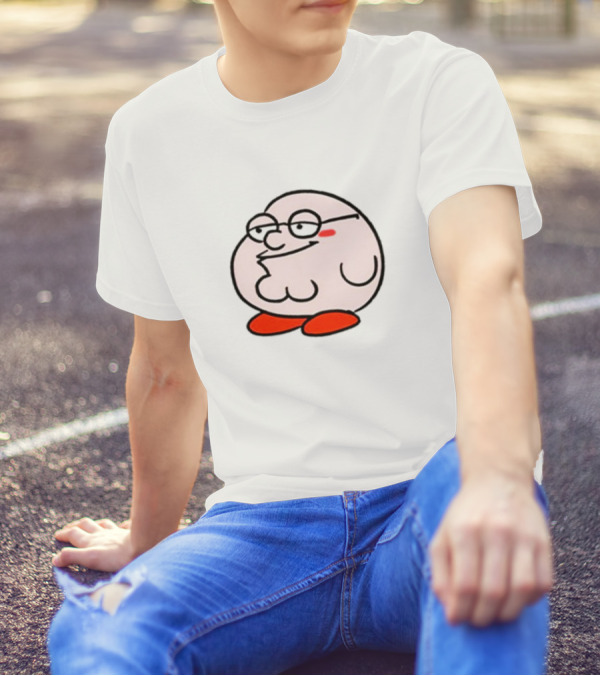 Peter Griffin Kirby Crossover Parody Character Mashup T-Shirt
