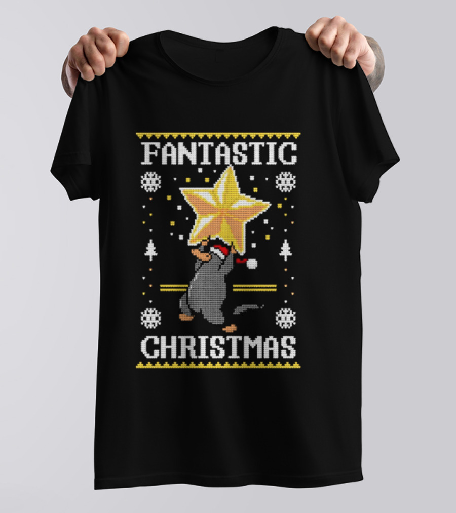 Fantastic Christmas Platypus Star T-Shirt