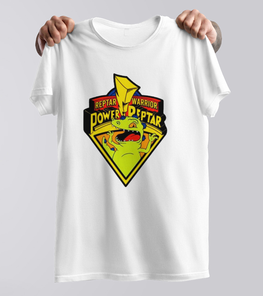 Reptar Warrior Power Peptar Rugrats Dinosaur Lightning Roar T-Shirt