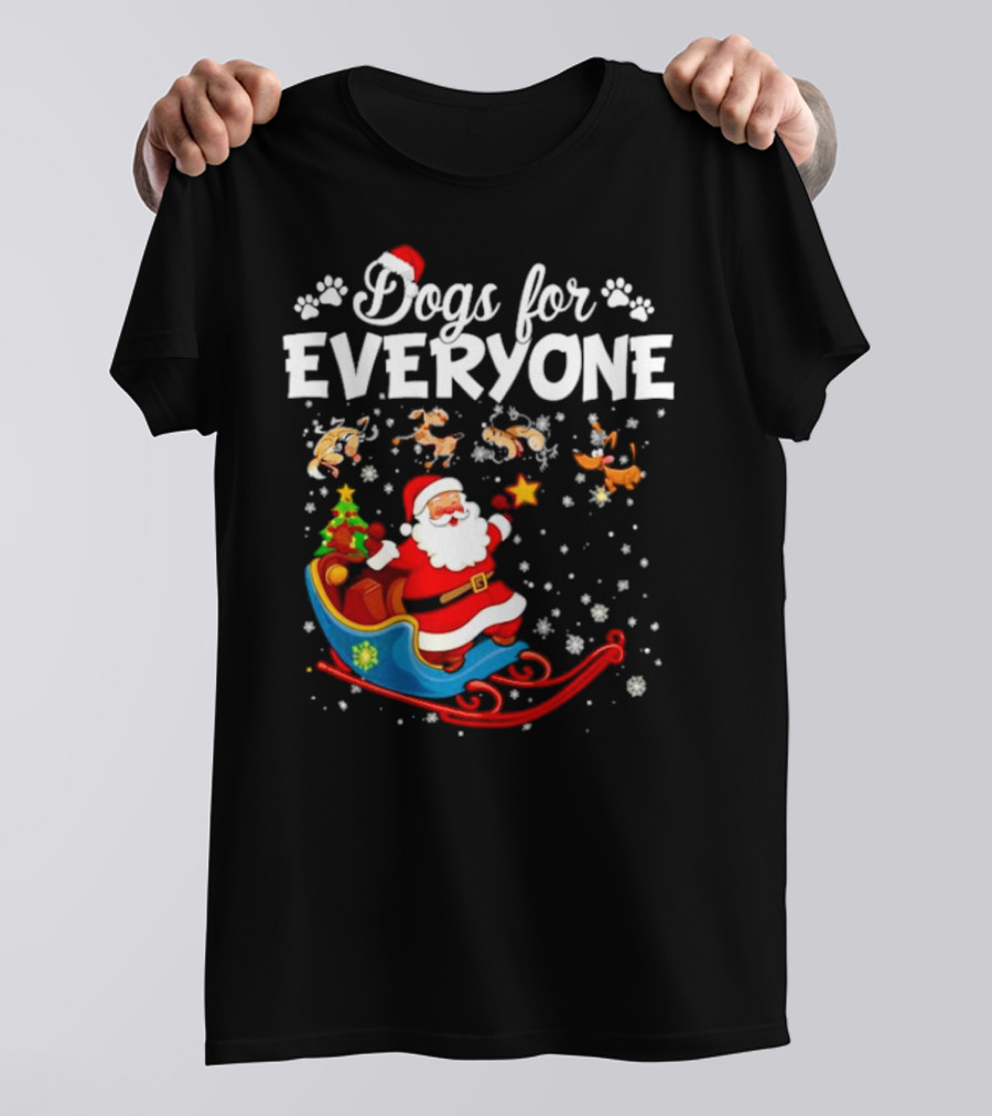 Dogs For Everyone Santa Claus Sled T-Shirt