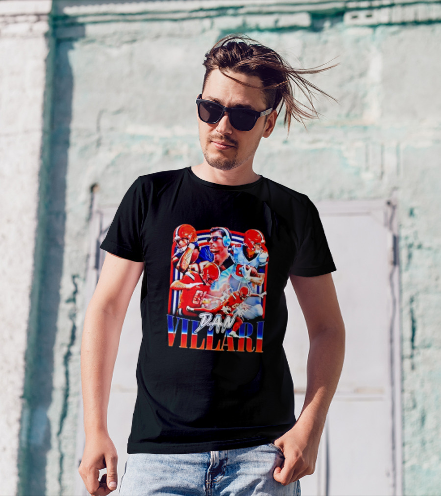 Syracuse University Dan Villari Football Action Collage T-Shirt