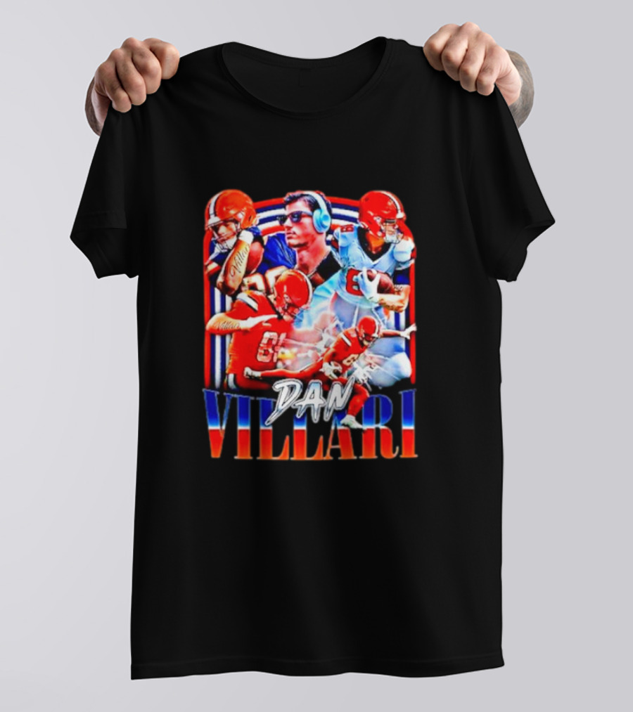 Syracuse University Dan Villari Football Action Collage T-Shirt