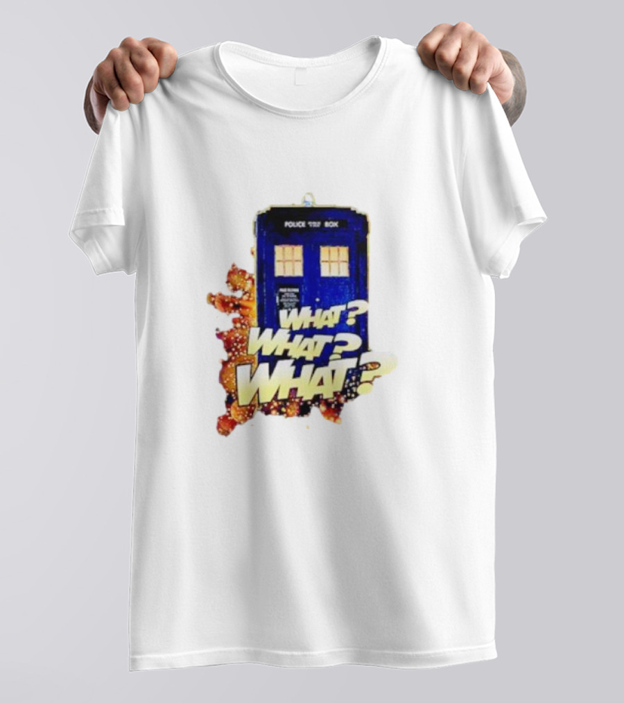Police Public Call Box What What What TARDIS Doctor Who T-Shirt
