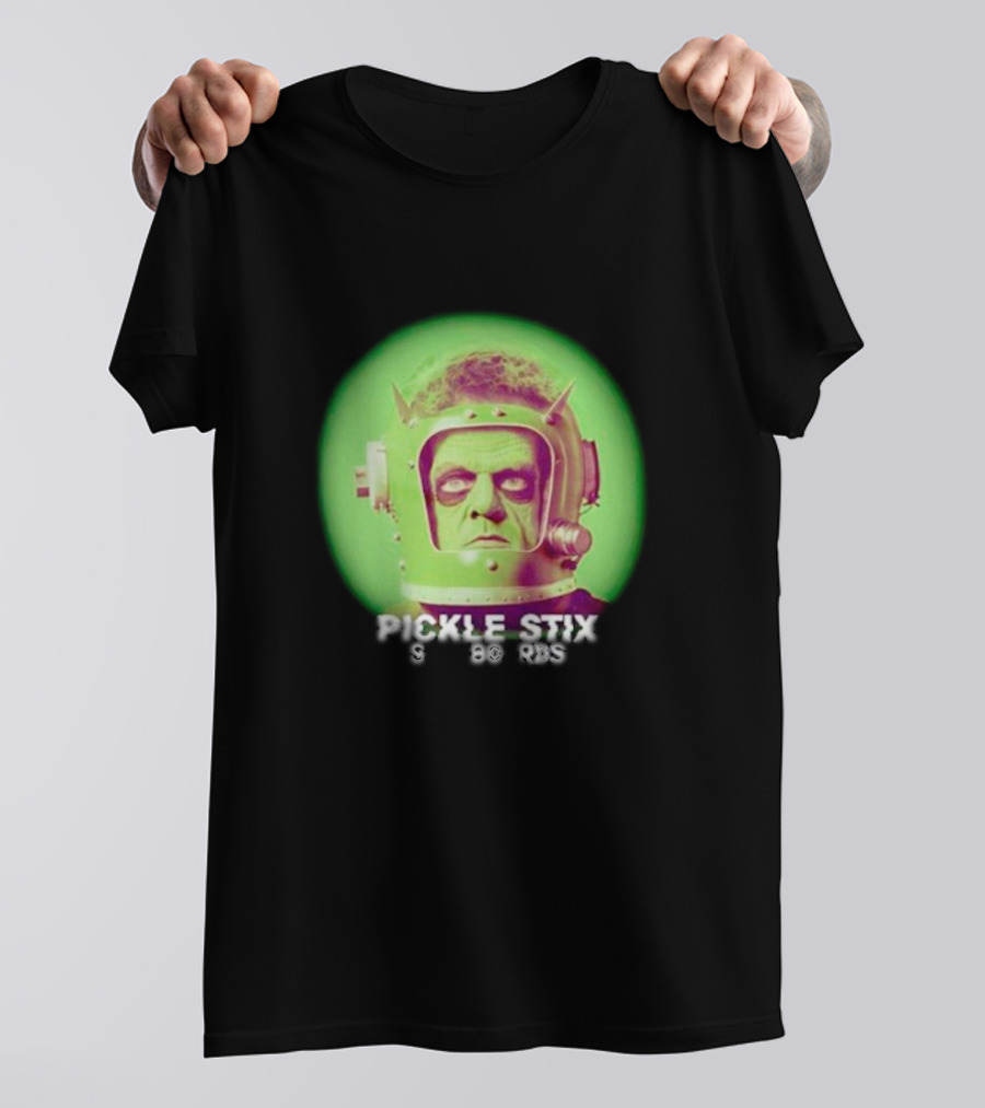 Pickle Stix Surfboards Spaceman Retro Sci-Fi Helmet T-Shirt