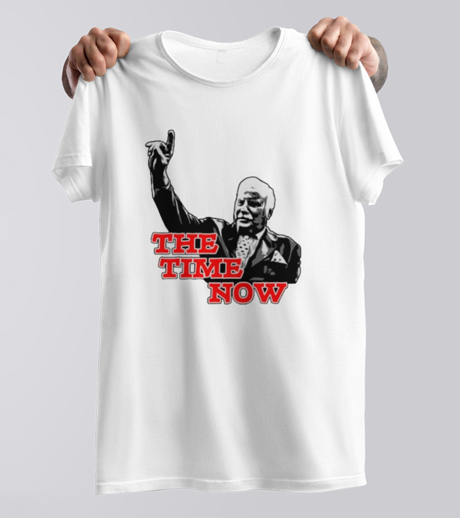 The Time Is Now Iconic Figure With Pointing Gesture T-Shirt