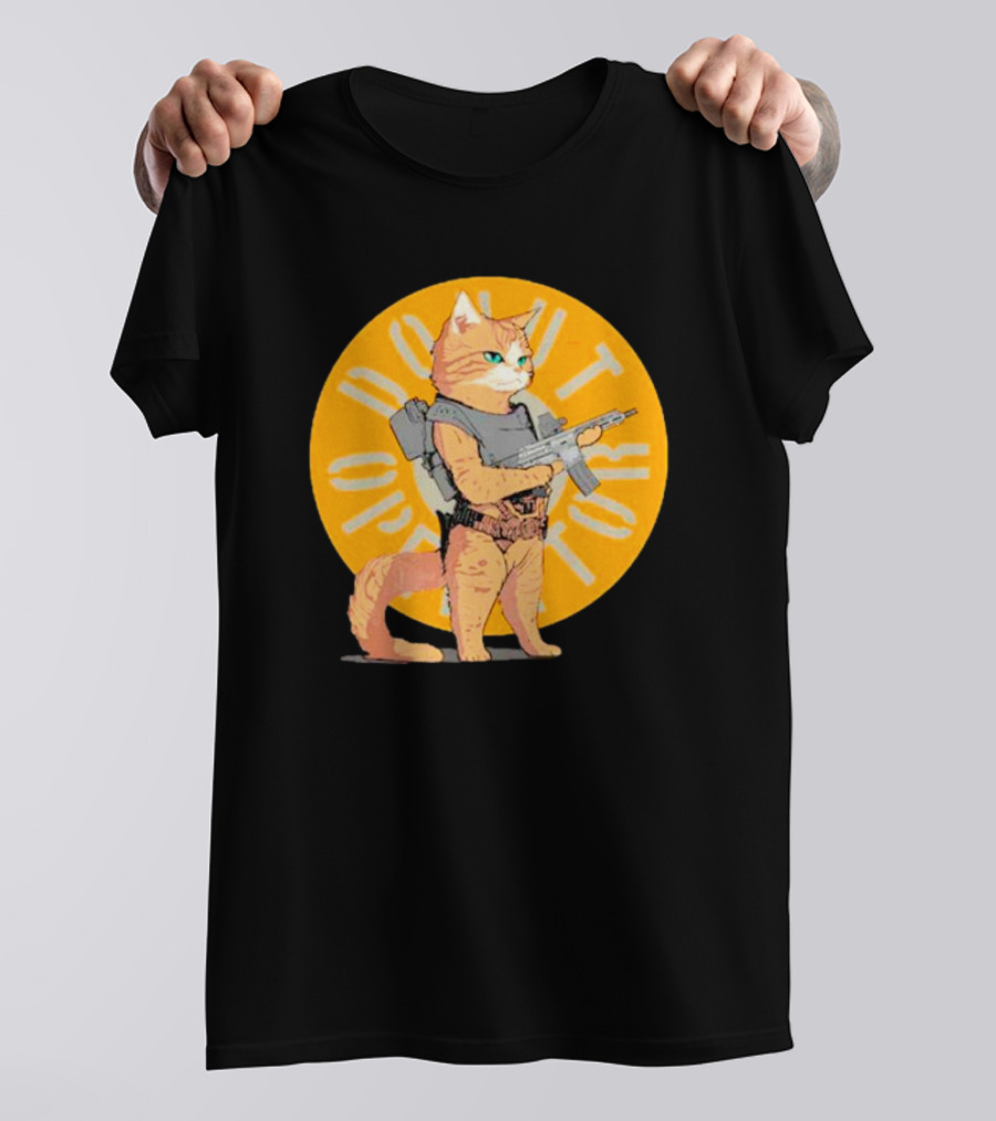 Revenge Of Squirt Cat Armed With Justice Against Dog Domination T-Shirt