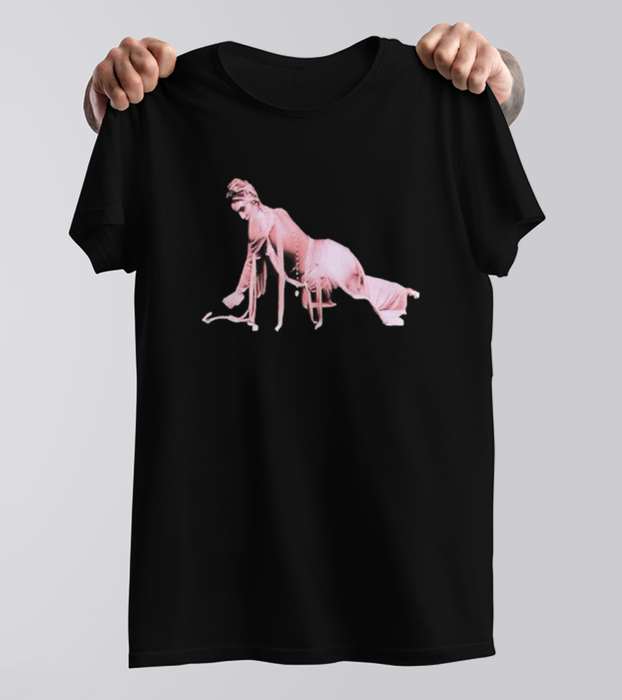Alina Baraz Elegant Pink Silhouette Pose T-Shirt