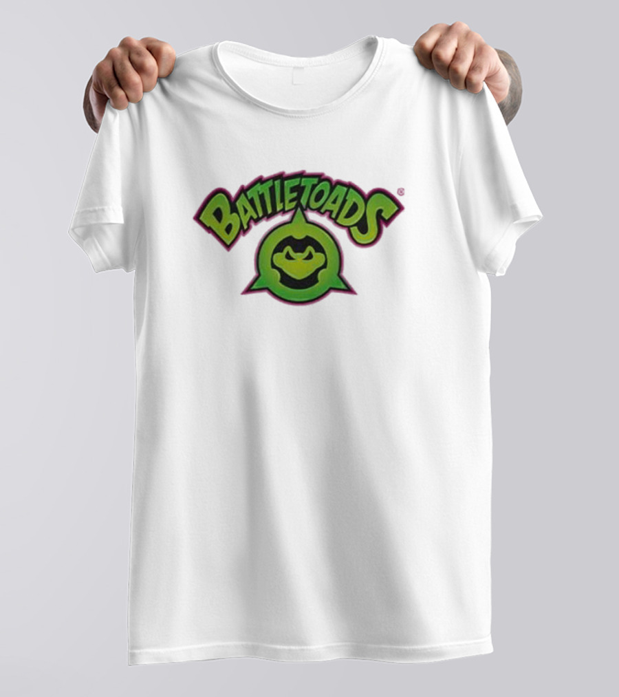 Battletoads Green Logo Frog Emblem T-Shirt