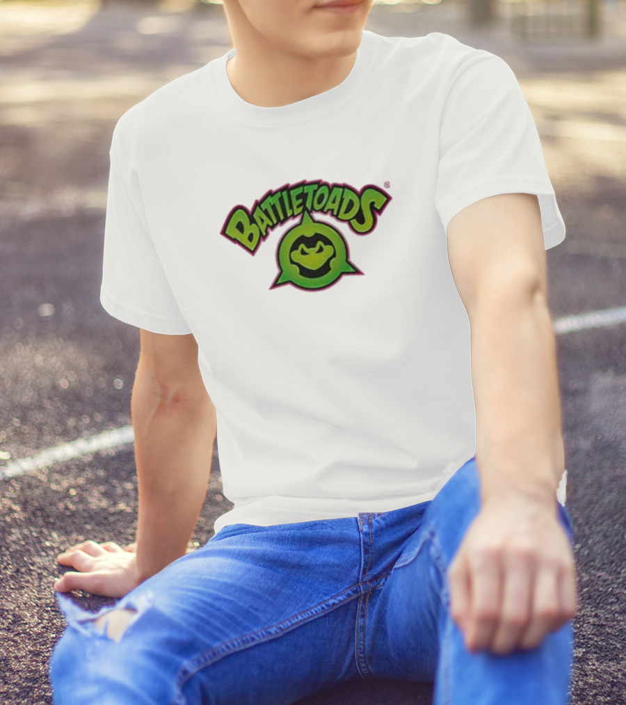 Battletoads Green Logo Frog Emblem T-Shirt