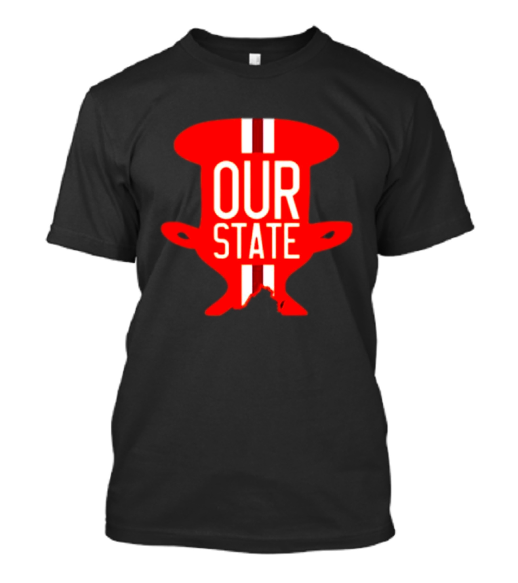 Our State Victory Celebration Red Trophy T-Shirt