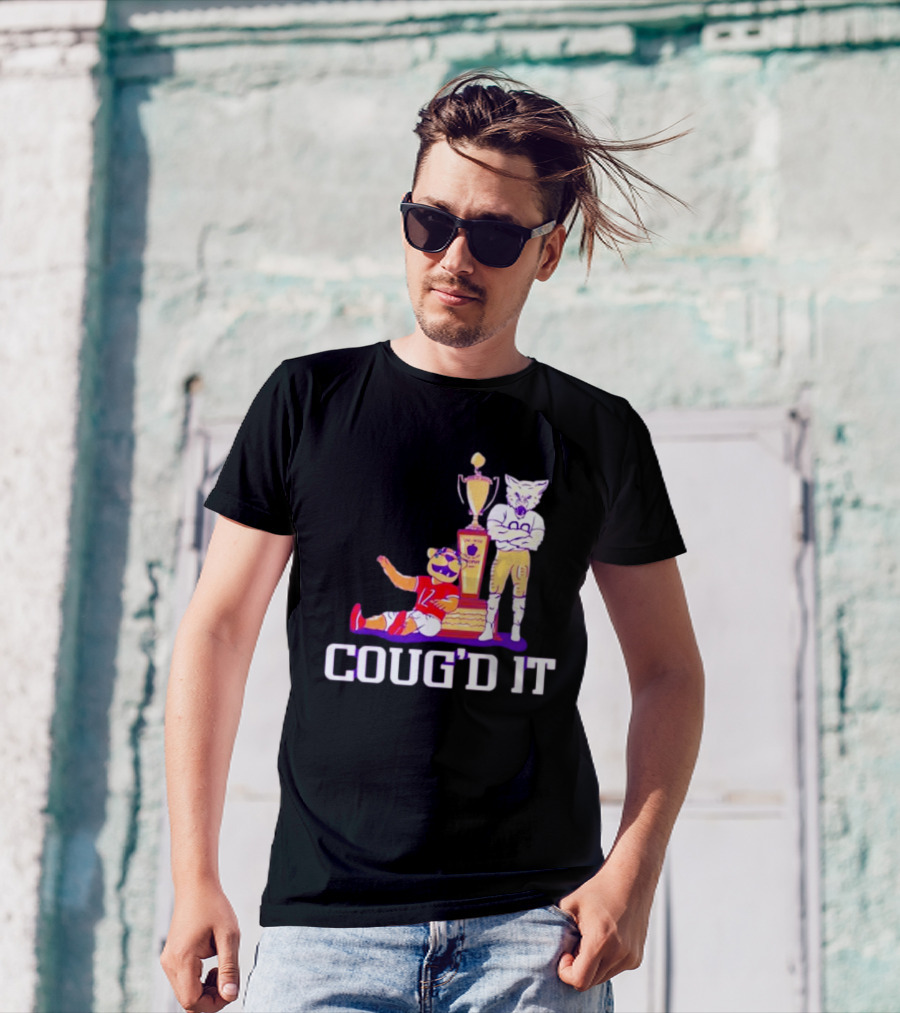 Washington Huskies Vs. Washington State Cougars Coug’d It Rivalry Trophy Victory T-Shirt