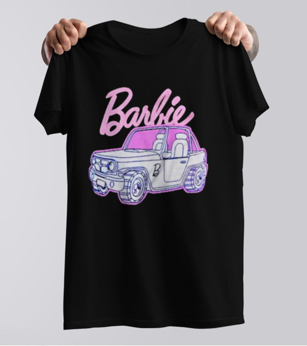 Barbie Beach Cruiser Car With Pink And White T-Shirt