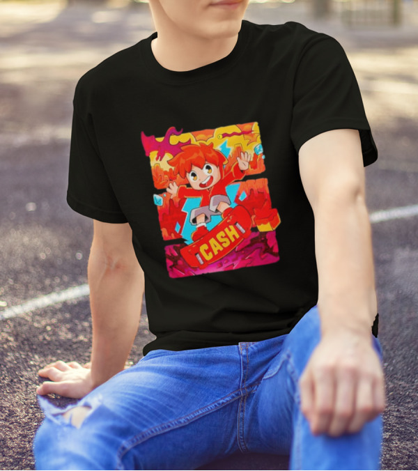 Cash And Nico Cash Red Hot Adventure With Skateboard And Dragons T-Shirt