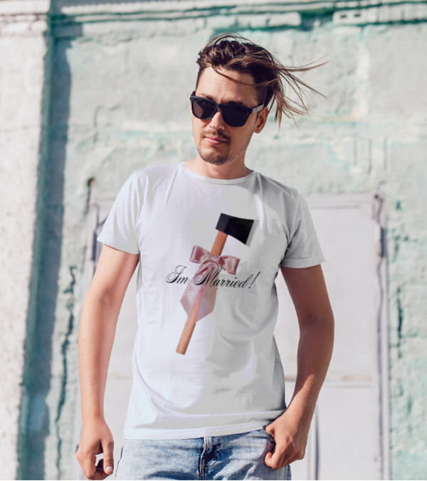 I'm Married Hack Axe With Bow And Tie T-Shirt